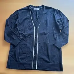 DoCLASSE 黒 カーディガン 長袖 ポケット付き Lサイズ