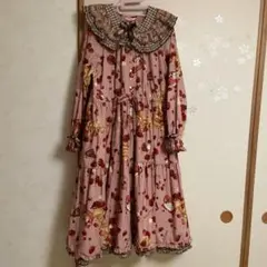 ピンクハウス×青木美沙子コラボミディ丈ワンピース