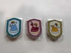 天使のイラスト盾型マグネット3個セット