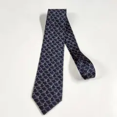 【美品】（Yves Saint Laurent）サンローラン ネクタイ ネイビー