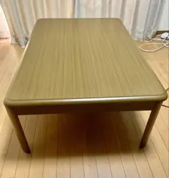 ブラウンテーブル木製長方形こたつ 120x80x40 (浦安で引き取り限定)