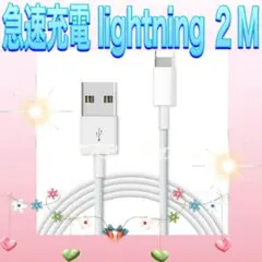 iPhone 充電ケーブル 純正 2M 急速 MFi認証 Lightning