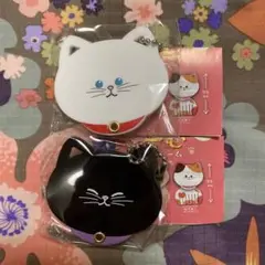 ガチャガチャ にゃんこーむ スライドミラーアクリルチャーム 2点セット