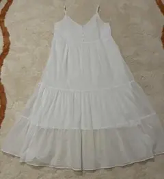ホワイト キャミワンピース