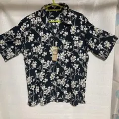 CLASIC MUMMER アロハシャツ 花柄 ネイビー　Mサイズ新品です