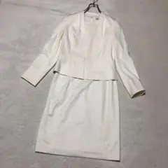 【匿名配送】バーニーズ ニューヨーク ワンピース ノーカラージャケットセット M