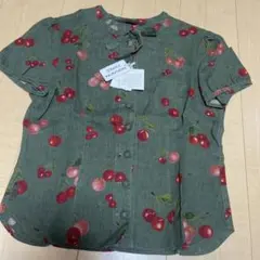 タグ付き新品　マドモアゼルノンノンパパス　ブラウス　シャツ　Ｍ　麻100%