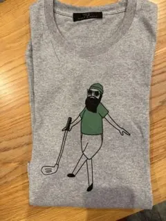 グレー ゴルフキャラクター Tシャツ サイズ52