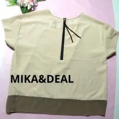 【MICA & DEAL】半袖 ブラウス シャツ トップス バックファスナ