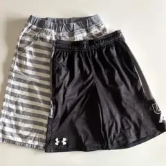 アンダーアーマー他 ２枚セット　150〜160サイズ ハーフパンツショートパンツ