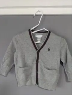 Ralph Lauren グレー Vネックカーディガン 12M