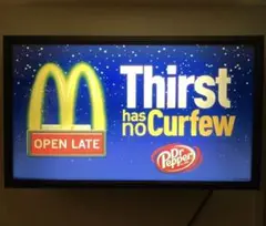 マクドナルド　ロータリーサインライト　ジャンク品 マクドナルド ロータリーサインライト ジャンク 1998年 看板
