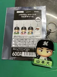 2025 パワプロ×マリーンズ マルチチャーム 山本大