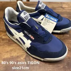 【デッドストック】80's 90' ASICS TIGON CUB 21cm