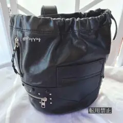 極美品 クロエ Chloe ショルダー レザー バッグ ブラック スタッズ