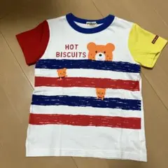 新品に近い　Hot Biscuits ストライプ Tシャツ 100cm