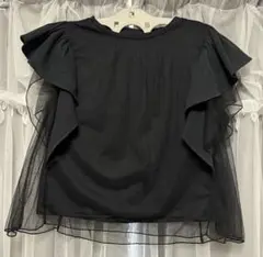 シアーフリルTシャツ