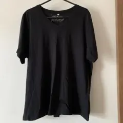 【Cecile】セシールレディースTシャツ 3L　黒 綿100% Vネック