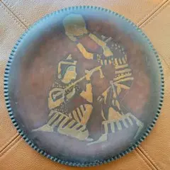 エジプト　銅板レリーフ