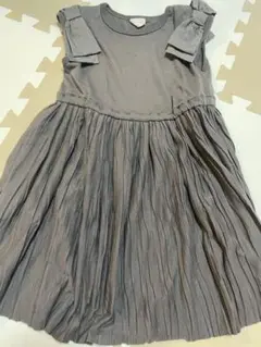 （100cm）グレー ノースリーブ ワンピース