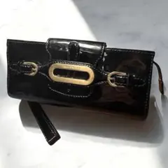 Jimmy choo レア　黒エナメル　ハンドバック　ブラック achieve