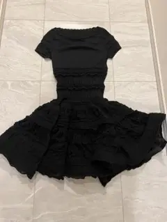 【一度のみの使用】ALAiA/2007エディションウールクリノリンドレス