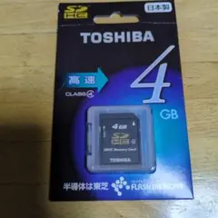 TOSHIBA SDHCメモリーカード 4GB Class 4