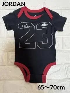 JORDAN ロンパース 黒/赤 60cm65cm70cm