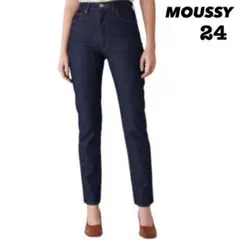 【未使用級】 MOUSSY PLAIN JEANS STRAIGHT 24