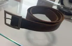 HARE ブラウンレザーベルト シルバーバックル即購入可