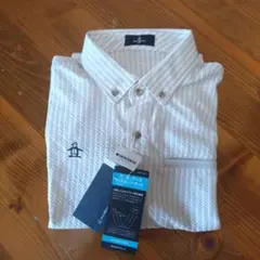 Munsingwear ストライプ ボタンダウンシャツ LL