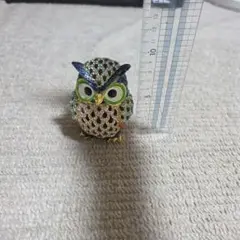 フクロウ型小物入れ　箱付き