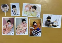 嶋﨑 斗亜 公式写真　Lil かんさい　写真セット 6枚 おまけミニうちわ付き