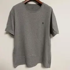 POLO RALPH LAUREN グレー Tシャツ 半袖 ロゴ刺繍 XL