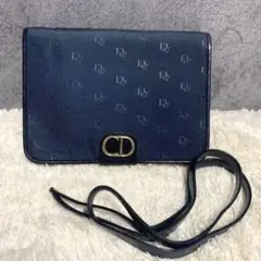 クリスチャンディオール 2way クラッチバッグ ショルダーバッグ ハニカム柄