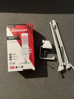 HyperX QuadCast S スタンドアロンマイク 白