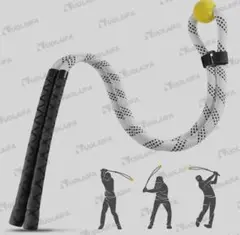 スイングロープ　スイングトレーナー　ゴルフ練習器具　ロープ　ゴルフスイング