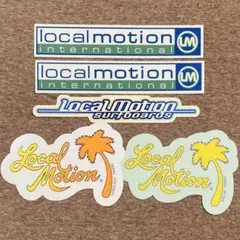 【ビンテージ】Local Motionローカルモーションステッカー 5枚+おまけ