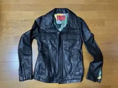 MAKIN JAN MA！黒 羊革ライダースジャケット・サイズS