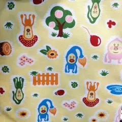 1m×110cm 生地 こびとづかん はぎれ オックス