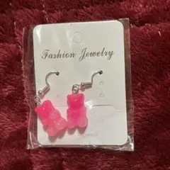 ピンククマちゃん フックピアス