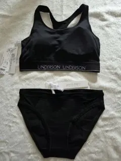 【新品未使用】UNDERSON UNDERSON インナーセット 黒 ブラ S