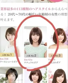 アンベリール　ウイッグ　M 自宅で試着ができる医療用ウィッグ｜アンベリール