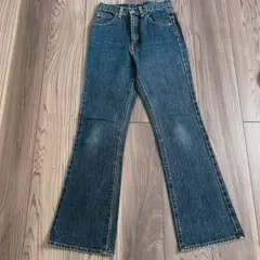 フレアデニムパンツ ダークブルー BIG JOHN SISTER 150cm