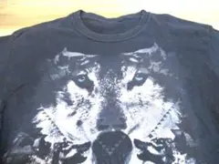 00s ウルフプリント アニマルプリントTシャツ