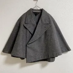 コムデギャルソン ケープコート アシンメトリー 羽織 80s 2025年最新】COMME des GARCONS 季節感：秋 ポンチョ・ケープ