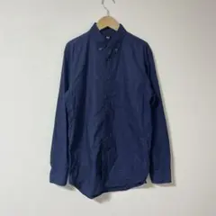 ［UNIQLO］綿100%Yシャツ(M)/ネイビー きれいめ
