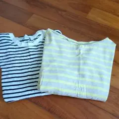 レディースTシャツ　2点セット　М、S　ボーダー