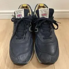 New Balance M576CNN NAVY 28 ネイビー レザー
