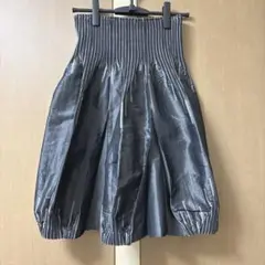 HIROKO BIS 光沢膝丈コクーンスカート